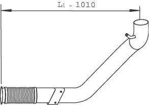 Труба вихлопна IVECO STRALIS (вир-во) (Dinex | 29244) 6636674-148 фото