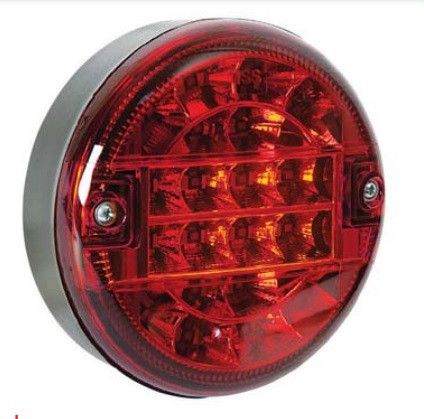 Lampa tylna LED, czerwona, przeciwmgielna, 3 funkcje, 24 W