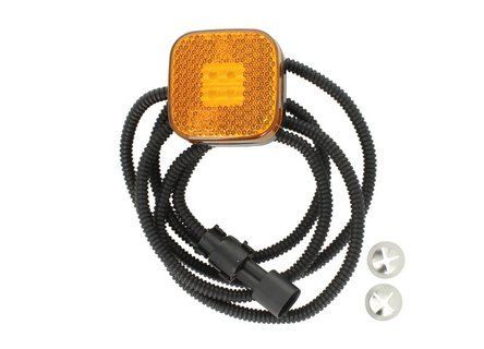 Boczna lampa obrysowa LED 12/24V 65&times;65mm MAN F2000/F90 >1986 pomarańczowa lewa/prawa 81252606091