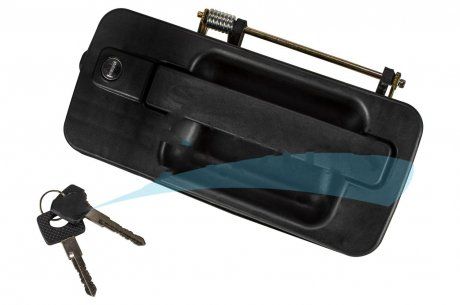 Klamka drzwi zewnętrznych Mercedes ACTROS/ATEGO/AXOR/ECONIC lewa (z zamkiem i kluczykami) (ROSSANO | mb/266)