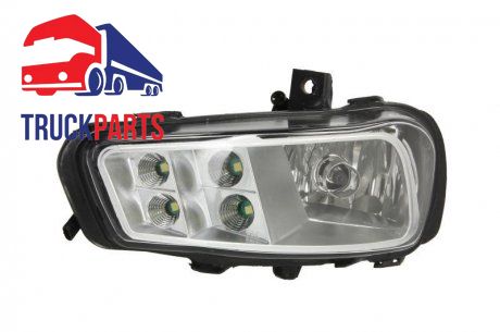 Lampa przeciwmgielna Mercedes ACTROS MP4/MP5 >2011 24V przednia lewa (TRUCKLIGHT | fl-me008l)