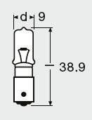 Лампочка допоміжна, H21W, max. 21Вт, тип гнізда BAY9S (OSRAM | 64138) 1962098-22 фото