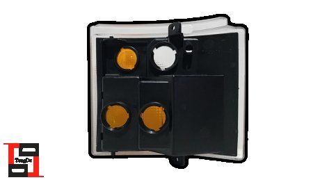 Фонарь указателя поворота без фишки и проволоки левое Scania R114 (штамп E-Mark) (1385410) (TANGDE | td01-52-002l) 2739737-103 фото