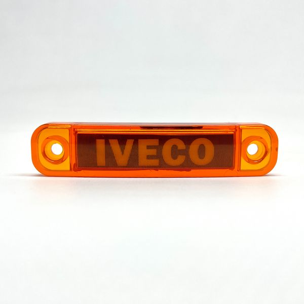 Габаритный фонарь светодиодный желтый 24В с надписью Iveco L003024IVY фото