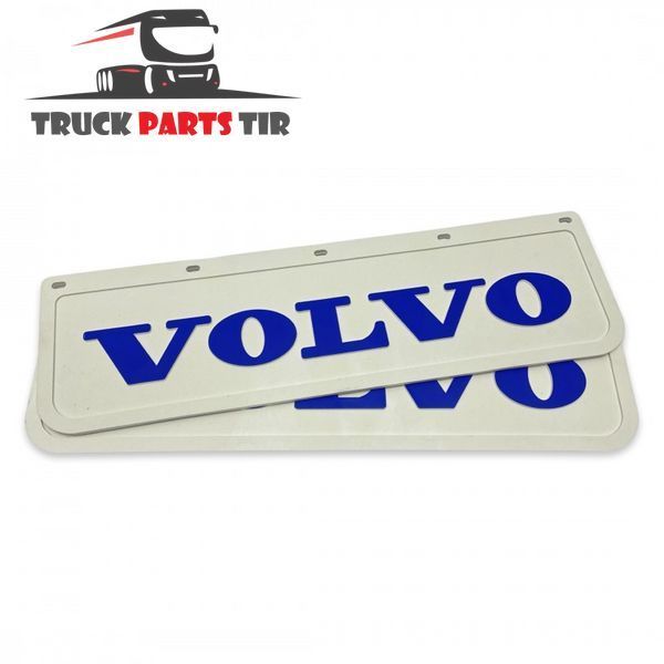 Chlapacz na błotnik z niebieskim napisem &bdquo;VOLVO&rdquo; biały (600&times;180)