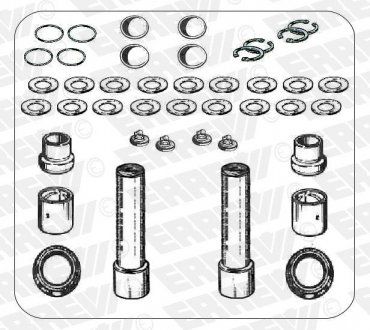 Zestaw naprawczy zębnika MAN TGL zestaw osi (2 strony) (ERREVI | 711820)