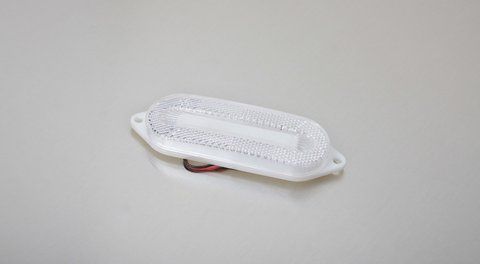 Lampa ponadgabarytowa 12-24 V neonowa biała z uchwytem