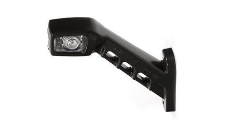 Lampa obrysowa boczna rożek W48 12-24V lewa kabel 250mm wskaźnik znosu przyczepy 239L Schmitz Krone K&ouml;gel Schwarzmuller Wielton Fliegl K&auml;ssbohrer Tirsan Fruehauf Benalu VanHool
