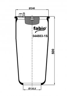 Poduszka pneumatyczna bez palety, (FABIO | 344883-1S)