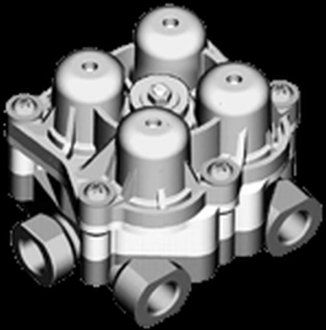 Многоконтурный, четырехконтурный клапан IVECO EUROCARGO I-III 01.91-09.15 (Knorr-Bremse | ae 4608) 2560155-173 фото