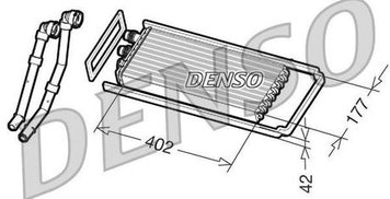 Обігрівач (402х117х42мм, з проводами) IVECO STRALIS I F2BE0681A-F3BE3681B 02.02- (DENSO | drr12100) 2182262-173 фото