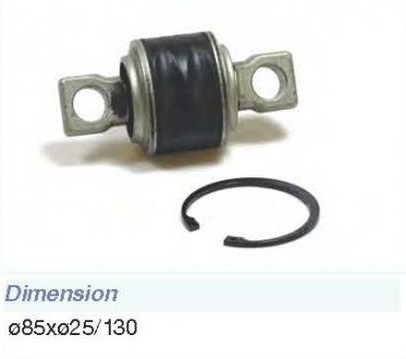 Комплект ремонтний тяги реактивної MAN TGA/TGS/TGX L=170, DØ=85, dØ=25, H=24, Ax=130 (mm) (81.43220.6285) (Contech | 72078CNT) 2829632-33 фото