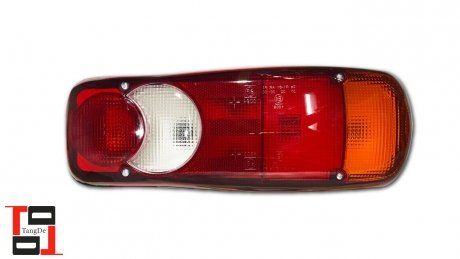 Задній ліхтар з фішкою ліве Renault Midlum after 2005.09 (штамп E-Mark) (7420862038, 5001846847, 5001857964, 20769783) (TANGDE | td02-58-004l) 2742730-23 фото
