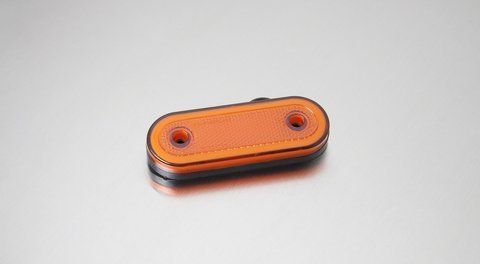 Ponadgabarytowa ż&oacute;łta neonowa lampa owalna bez uchwytu