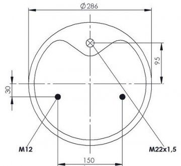 Sprężyna pneumatyczna z metalową paletą, (FABIO | 348107-2C)