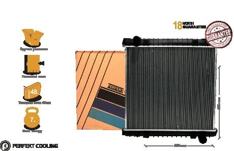 Радиатор без рамы [ cooling] Iveco Eurocargo [00р.--] (504080547, 500361626) (PERFEKT | 721-IV0547-01) 3345910-23 фото
