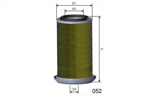 Filtr powietrza (MISFAT | r989)