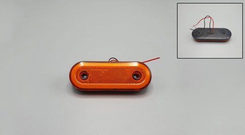 Latarnia wymiarowa SPRZEDAWANA W KOMPLECIE 2 sztuki!!! CENA ZA 1 SZT.!! ż&oacute;łty neonowy owal ze wspornikiem