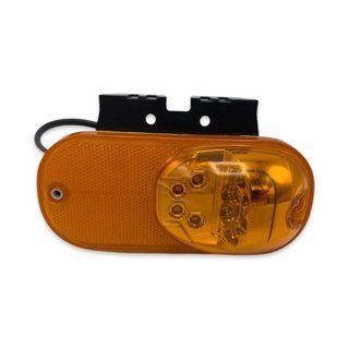Габаритний ліхтар жовтий 2 сторони 24V LED 9261 фото