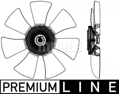 Sprzęgło wentylatora chłodnicy (z wentylatorem 457mm, ilość łopatek 7) Renault MASCOTT DXi3/ZD3A600/ZD3A604 05.04-12.10 (MAHLE / KNECHT | cff491000p)