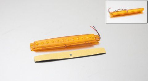 Lampa podłużna 12-LED, kolor ż&oacute;łty