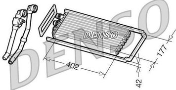 Обігрівач (402х117х42мм, з проводами) IVECO STRALIS I F2BE0681A-F3BE3681B 02.02- (DENSO | drr12101) 2182263-173 фото