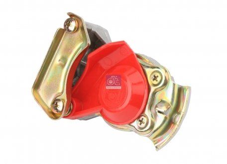 Пневматична муфта (ручка дверей, розмір різьби M22x1,5мм, колір червоний, клапан в комплекті) (DT | 4.60649) 2505324-173 фото