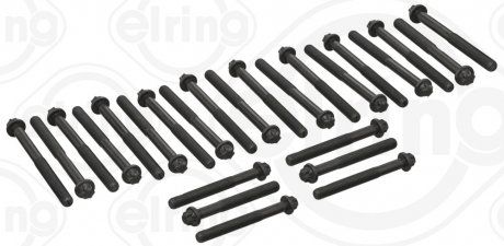 Komplet śrub głowicy cylindrów (torx zewnętrzny) Renault MIDLUM, PREMIUM 2; VOLVO 8700, 8900, B6, B7, FE, FE II, FL II, FL III; MAZ 200 D7E240-TCD2013L064V 01.91- (ELRING | 908350)