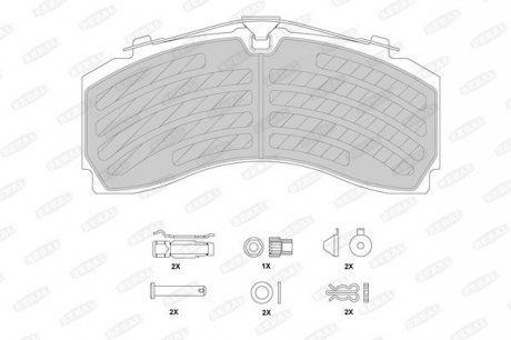 Комплект гальмівних колодок KB MERCEDES ACTROS MP2 / MP3, ACTROS MP4 / MP5, ANTOS, AROCS OM460.907-OM936.916 06.08- (BERAL | bcv29246tk) 2245550-1 фото