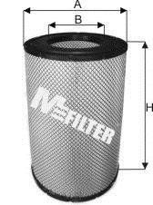 Filtr powietrza DAF 95XF 97R-02 R (M-FILTER | a542)