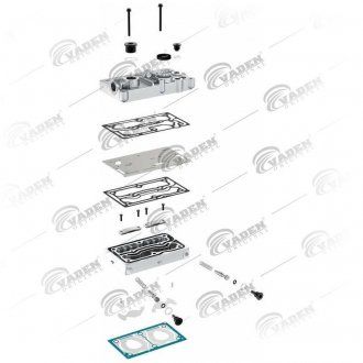 Zespół głowicy sprężarki WABCO, VOLVO FH16 (katalog 2010 strona 166) (katalog 2012 strona 202) (20889546, 912 512 925 2, mj 220332) (Vaden | 13 20 10)