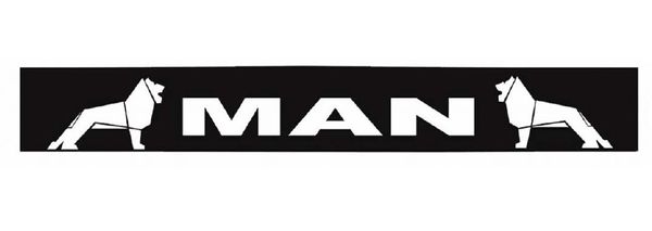 Брызговик на задний бампер с рисунком "MAN" Чёрный (2400Х350) GP0689 фото