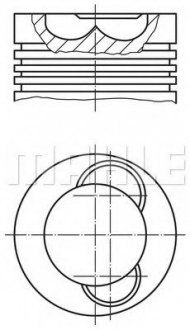 Поршень ф135 AE385/420,R385/420 (MAHLE / KNECHT | 209 53 00) 1967407-113 фото