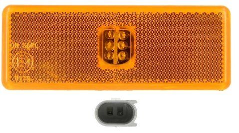 Lampa obrysowa LED boczna MERCEDES ACTROS >1996 120x45mm 24V pomarańczowa bez przewodu lewa prawa 0005445211