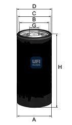 Filtr oleju (UFI | 2314400)