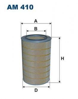 Filtr powietrza (wkład filtra) (FILTRON | am410)