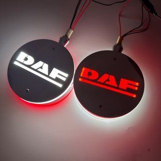 Габаритні ліхтарі на дзеркала "Сережки" DAF червоно-білі LED DEP-FENIX-DF-RW фото