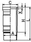 Tuleja cylindrowa (długość: 257mm, OM 471) MERCEDES MERCEDES ACTROS MP4 / MP5, ANTOS, AROCS; SETRA 400, 500 OM471.900-OM471.937 07.11- (KOLBENSCHMIDT | 89 916 110)