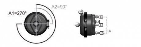 Тормозная камера диска 20 MAN L/M2000, LE/ME (Kanca | knc.aa.10071) 4696436-99 фото