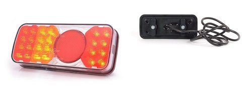 Tylna lampa 12&ndash;24V 190 cm YLY-S 5&times;0,75 mm&sup2; lewa 313KR do lawety i naczepy