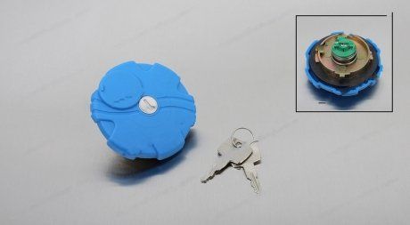 Кришка бачка AdBlue синяя 60mm с ключем (0004701805, 096.067, 2278279 0004701805) (Contech | 78523CNT) 2833797-33 фото
