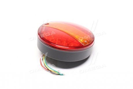 Ліхтар задній круглий LED (червоний-жовтий) із покажчиком повороту (TEMPEST | tp 97-27-95) 3831154-2 фото