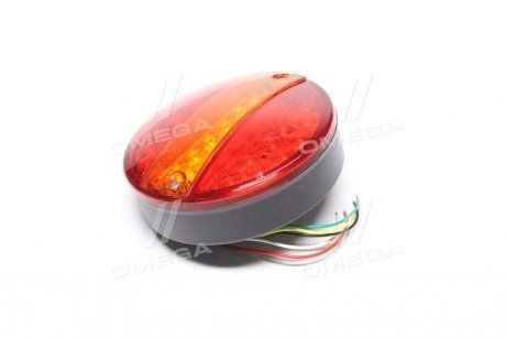 Ліхтар задній круглий LED (червоний-жовтий) із покажчиком повороту (TEMPEST | tp 97-27-95) 3831154-2 фото