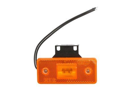 Lampa obrysowa boczna LED 12V/24V W17D pomarańczowa