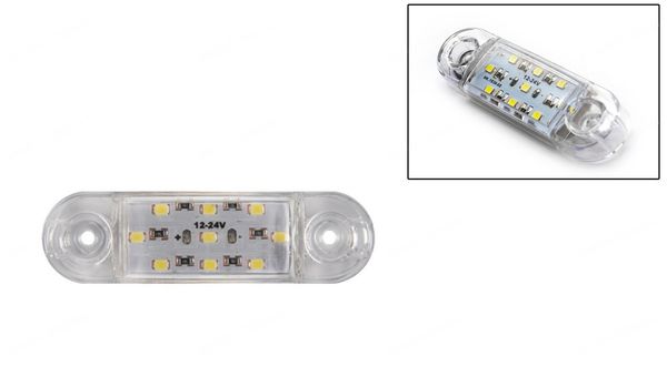Ліхтар габаритний 9 LED білий MG101057 фото