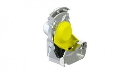 Złącze pneumatyczne (klamka drzwi, rozmiar gwintu M16x1,5mm, kolor żółty, zawór w komplecie, zastosowanie w ciągniku) (ProVia | pro2002220)