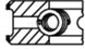 Pierścienie tłokowe (97,5mm (STD) 2,5-2,5-4) MERCEDES MERCEDES T2/LN1, LK/LN2, MK, NG, O 301, O 402, OF, OH, T2/L, UNIMOG, 1000 , 700, 800, 900; FAP B; TATA LPT, SE; DZWON B; GROVE POD 697NA-OM386.981 (MAHLE / KNECHT | 002 80 N0)