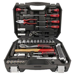 Универсальный набор инструмента 1/4", 1/2" 58 предметов HAISSER 70181 фото
