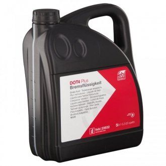 Тормозная рідина (ABS, ESP) DOT 4 Plus 5L (FEBI BILSTEIN | 23932) 2462504-22 фото