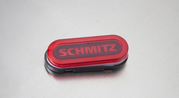 Ліхтар габаритний овал НЕОН напис "SCHMITZ" червоний MG101599 фото